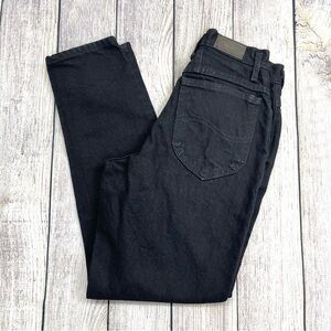 Vintage Lee Black High Waisted Tapered Leg Mom Jeans Size 7 Petites